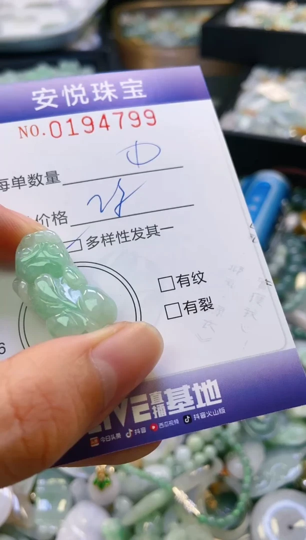 翡翠未镶嵌颈饰闪购0194799多样性发其一