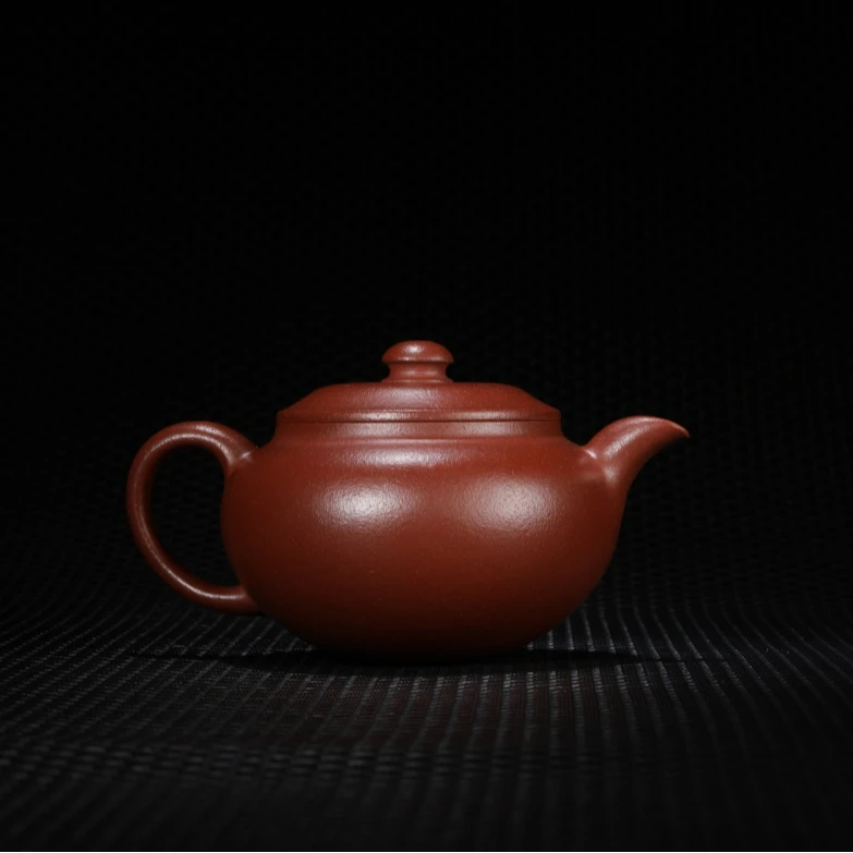 观一优选 | 宜兴九瀚H01·步云二式大红袍黑骨150ml高端紫砂壶手制