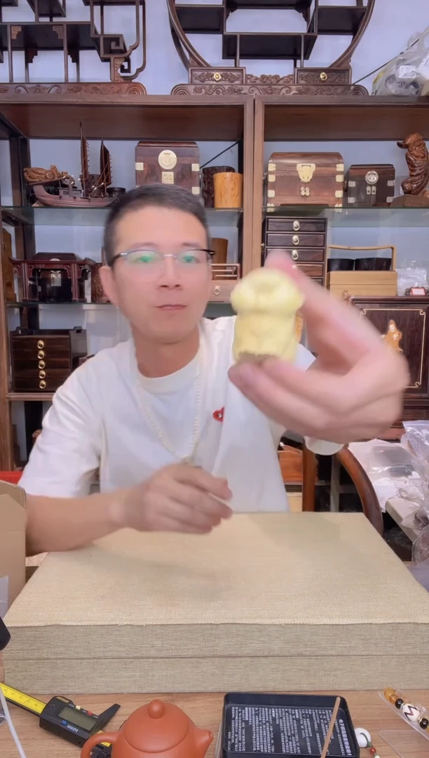 乌木类书架660小叶黄杨萌虎手把件