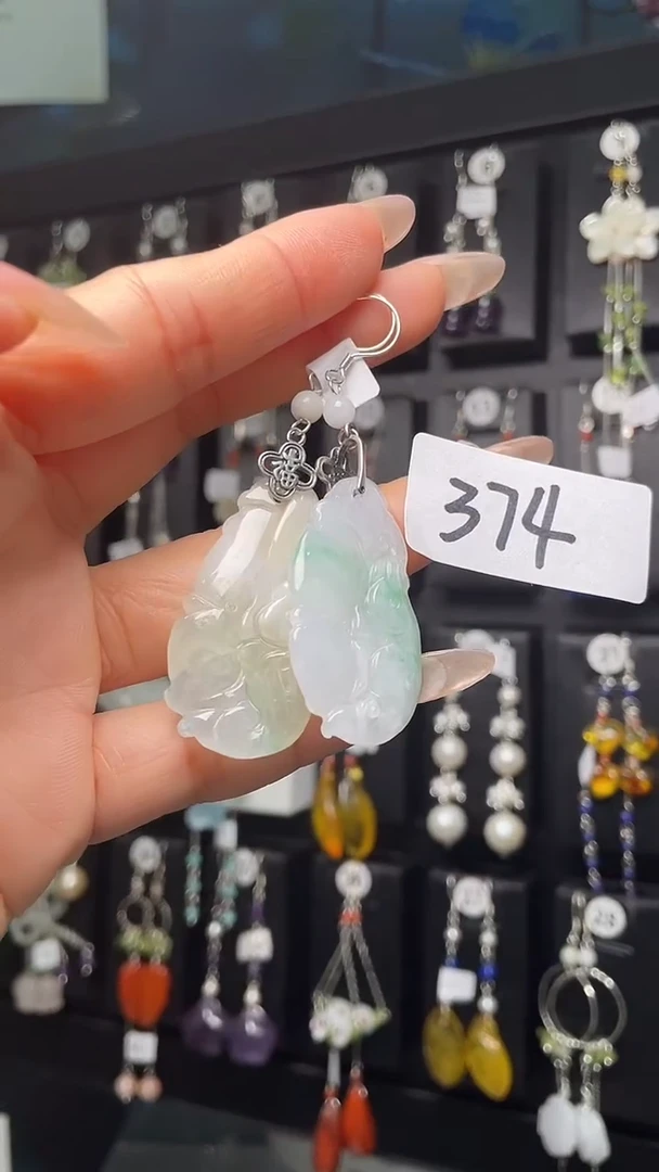 银S925镶嵌耳饰紫晶喜欢拍