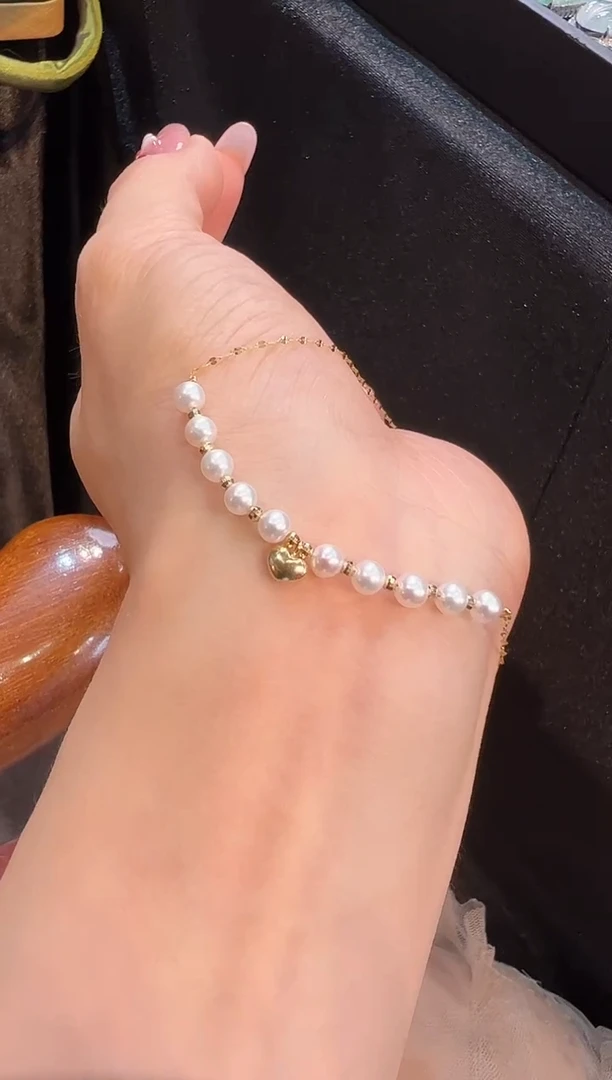 【闪购商品】淡水珍珠颈饰18K金镶嵌项链