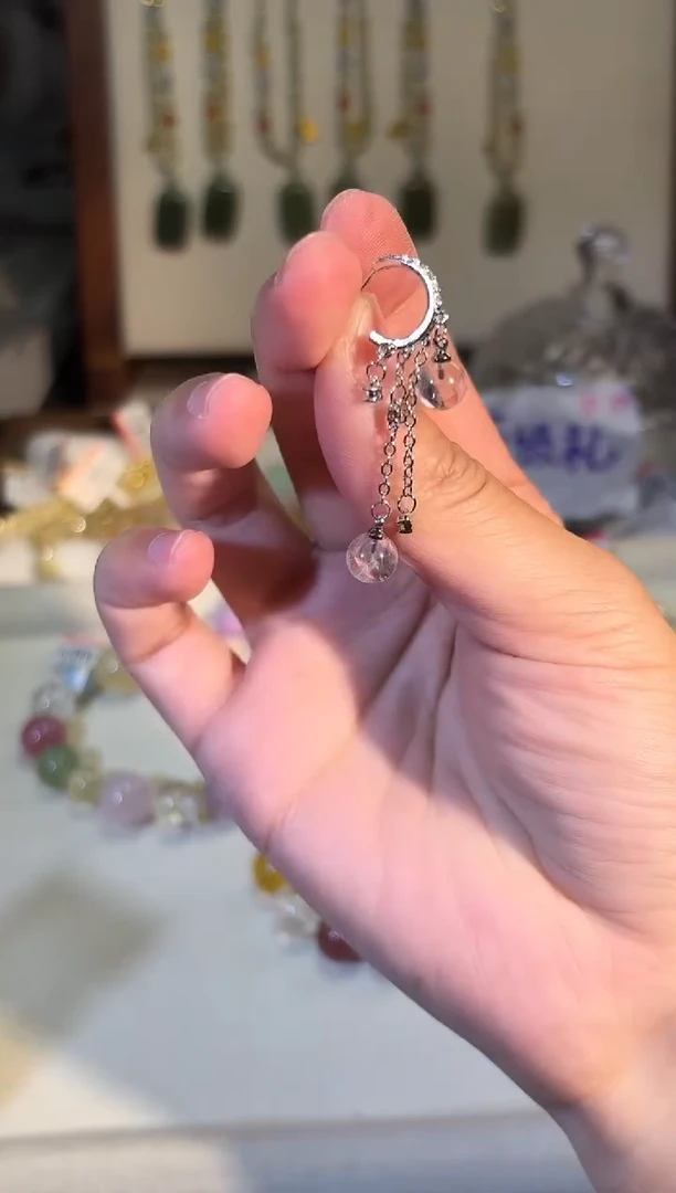 未镶嵌耳钉水晶g559多样性发货一件