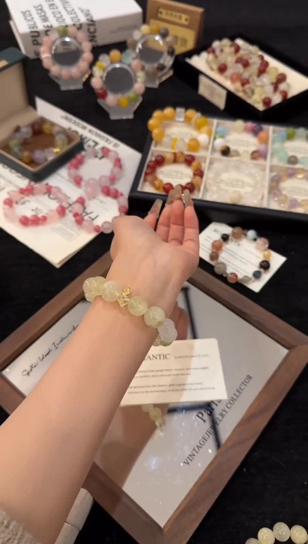 合金手链水晶黄阿赛x2214