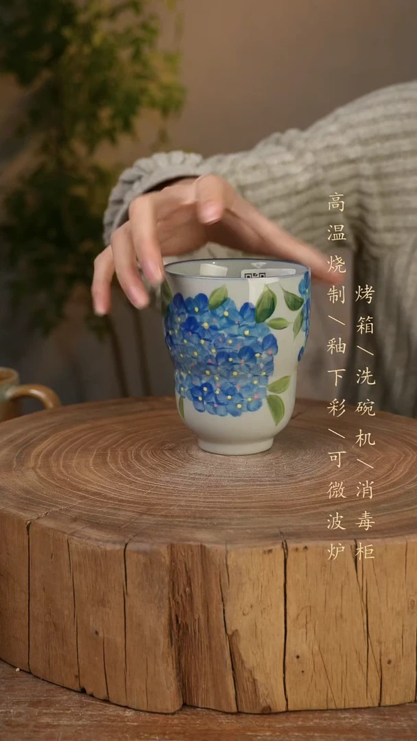 碗瓷景德镇手工手绘高温瓷釉下彩