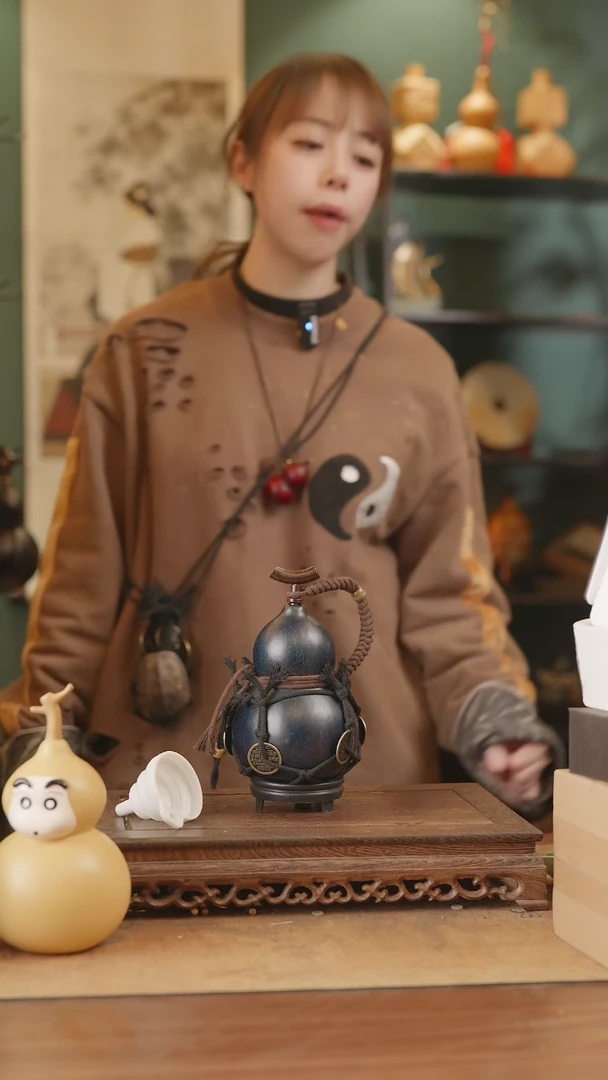 【闪购商品】351号精品天然大漆工艺防渗内胆酒葫芦~