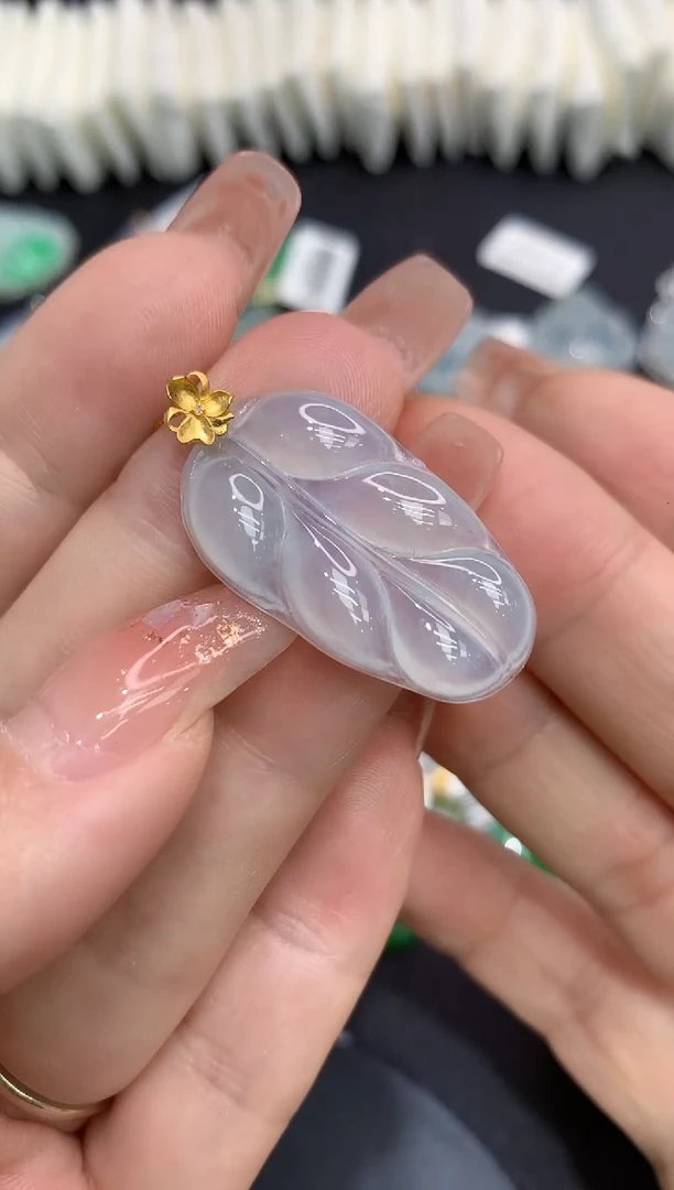 吊坠(不含链)18K金镶嵌翡翠111111111111