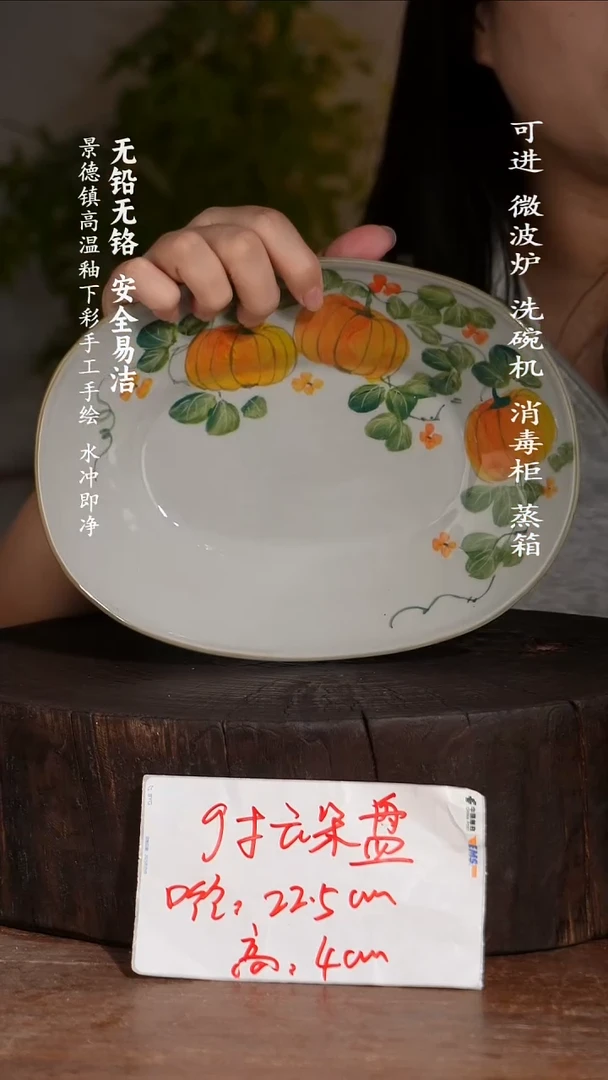 碗陶瓷景德镇高温瓷釉下彩手绘陶瓷