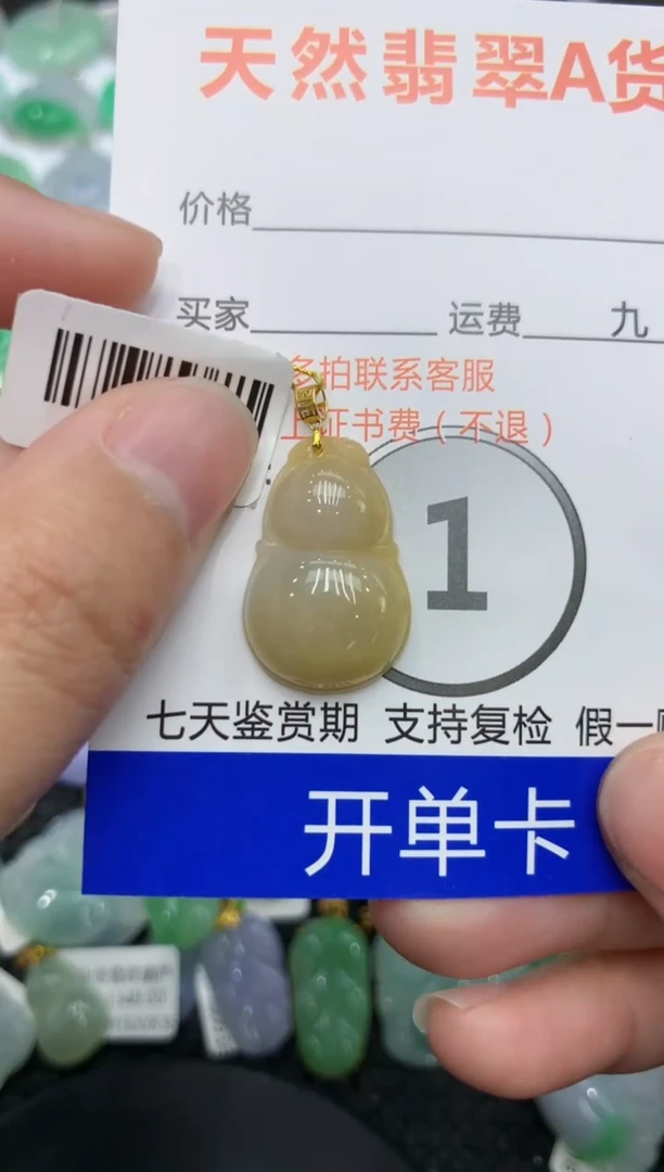 【闪购商品】翡翠颈饰18K金镶嵌1111111111