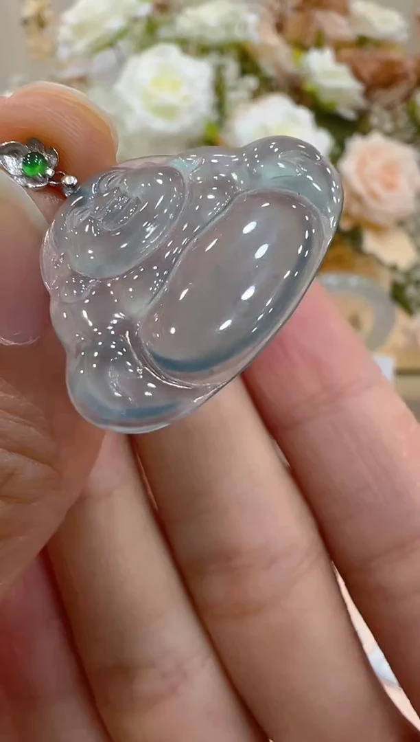 翡翠18K金镶嵌吊坠(不含链)多样性团购发一件