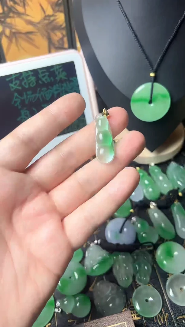 颈饰未镶嵌翡翠所见即所得，一图一物