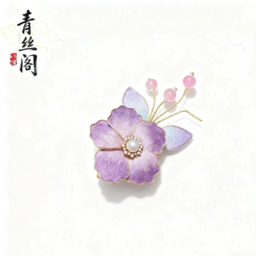 【非遗手作】古风饰品古风发饰绒面发饰古风古装发饰仙气飘飘B690