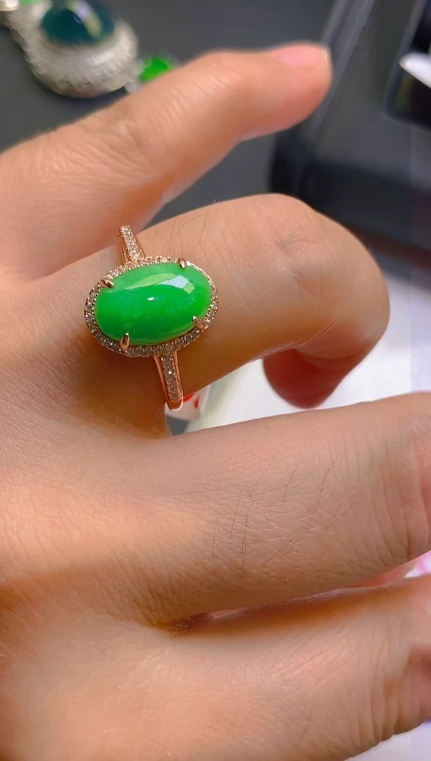 【闪购商品】翡翠耳饰银S925镶嵌天然A货翡翠1