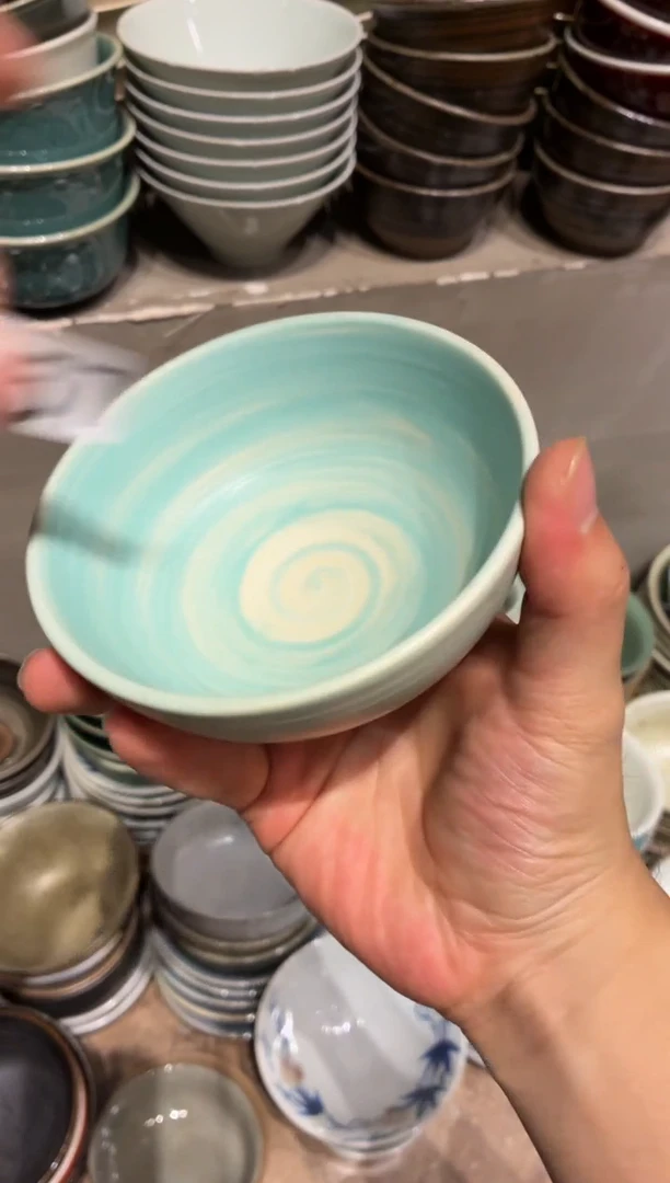 瓷片s****宋557手刷蓝色小碗1个