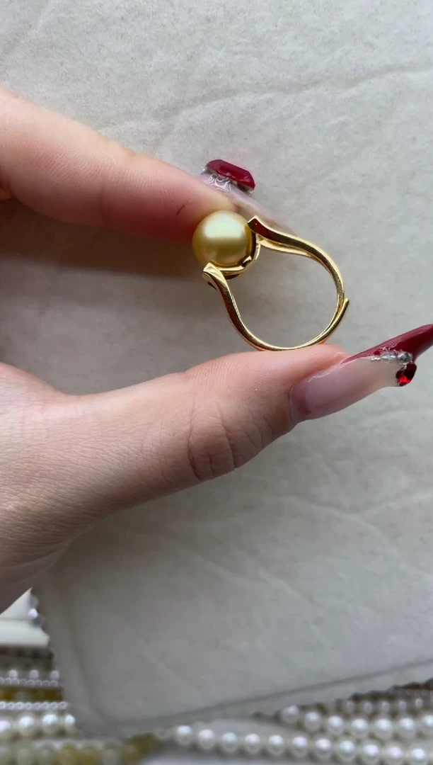 【闪购商品】海水珍珠戒指银S925镶嵌A35