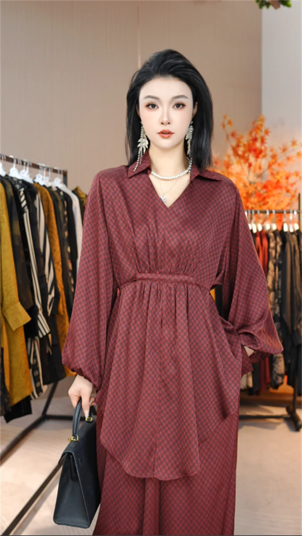 春款上新【清风】时尚上档次洋气高档上衣裤子套装-2141#