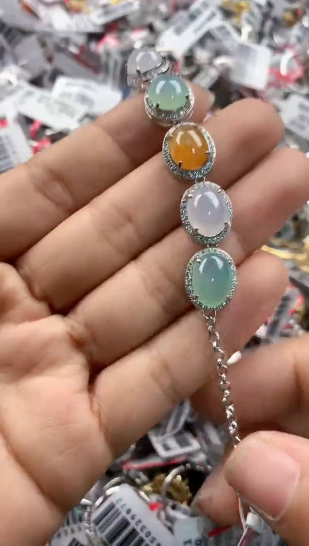 银S925镶嵌戒指翡翠444    9