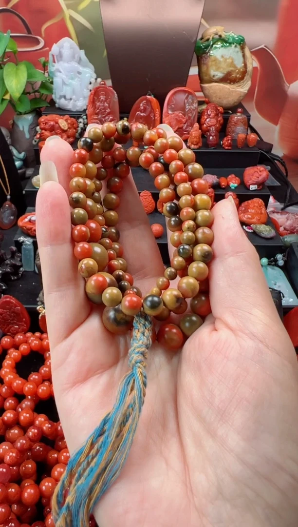 未镶嵌手链南红玛瑙花*?多圈手串