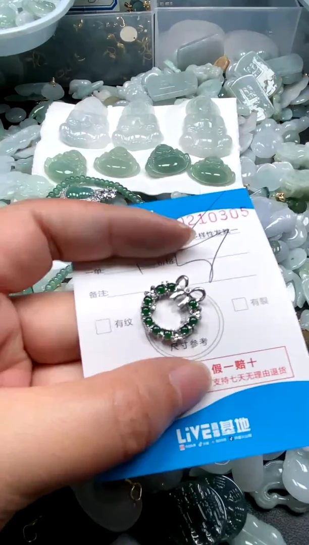 【闪购商品】翡翠颈饰未镶嵌闪购商品0210305