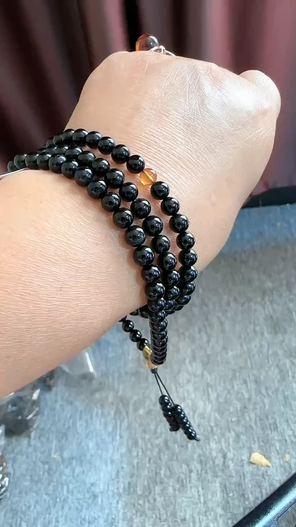 【闪购商品】琥珀手串未镶嵌规格5翁珀108链#54