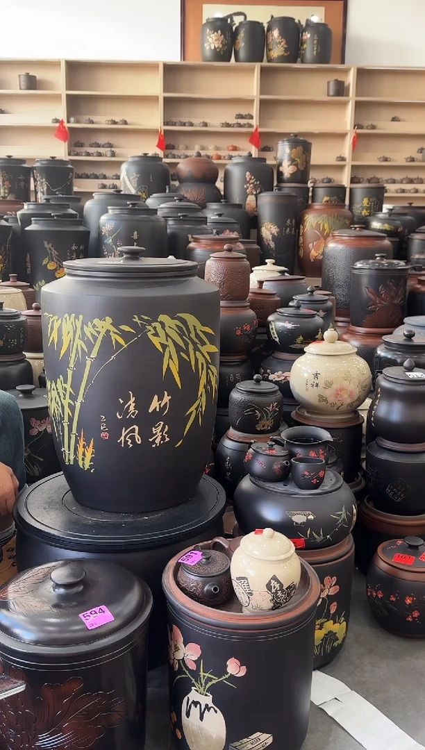 罐瑕疵茶叶罐  三号茶缸彩填 387