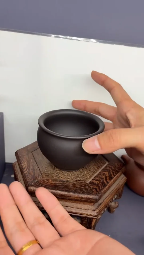 茶壶紫砂黑料 圆融杯