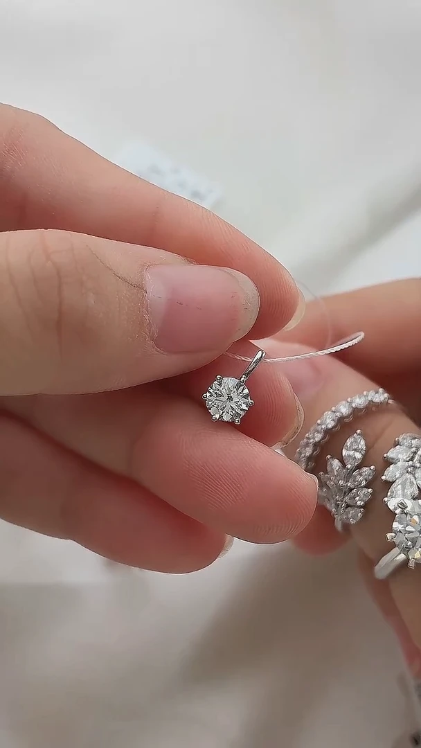 铂Pt950镶嵌实验室培育钻石60分