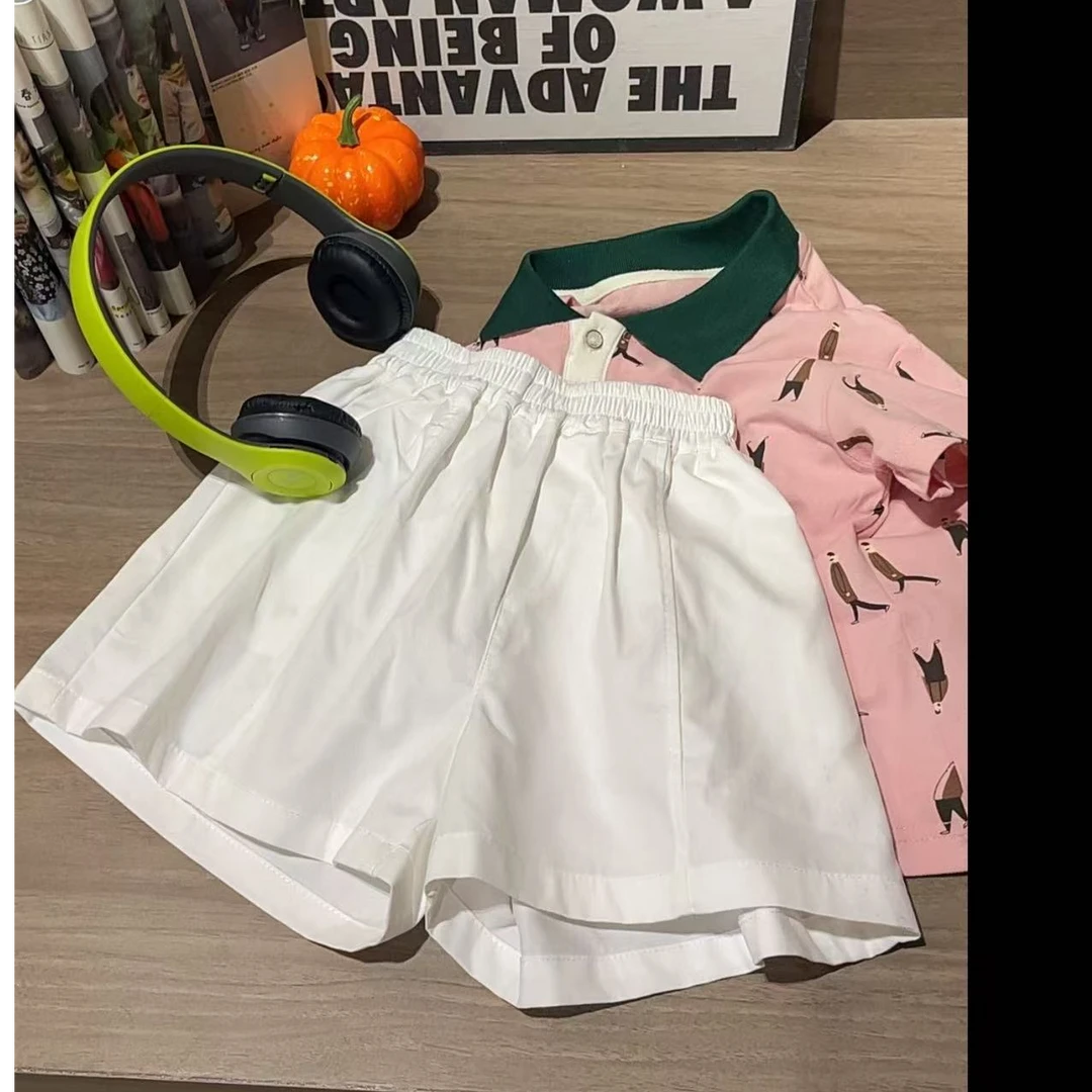 505753  韩版男童女童休闲舒适时尚洋气日常休闲短裤