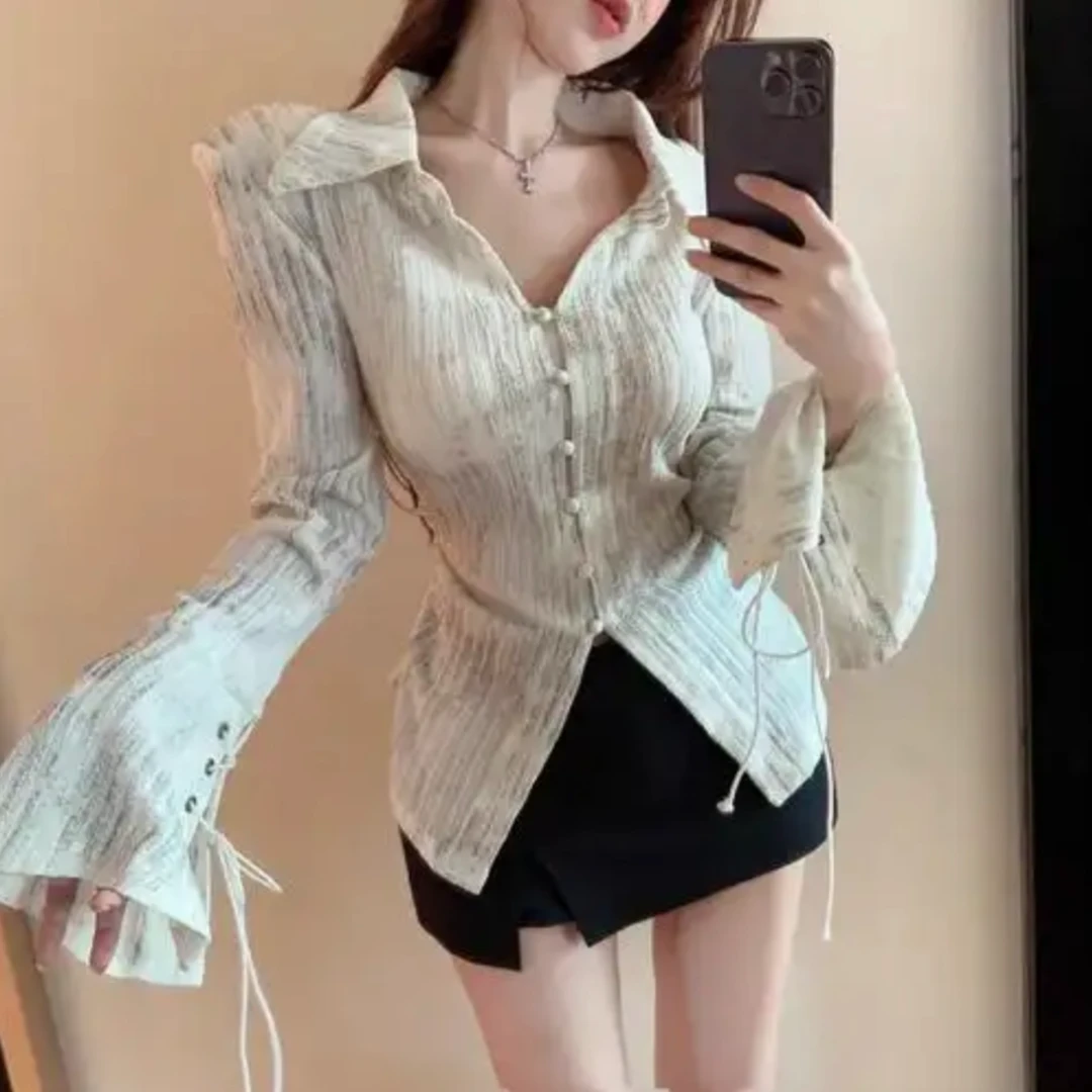 【SHILI】时尚套装吊带休闲风长袖小众背心套装时尚针织百搭上衣