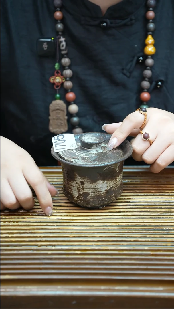 万古烧粗陶手工茶具