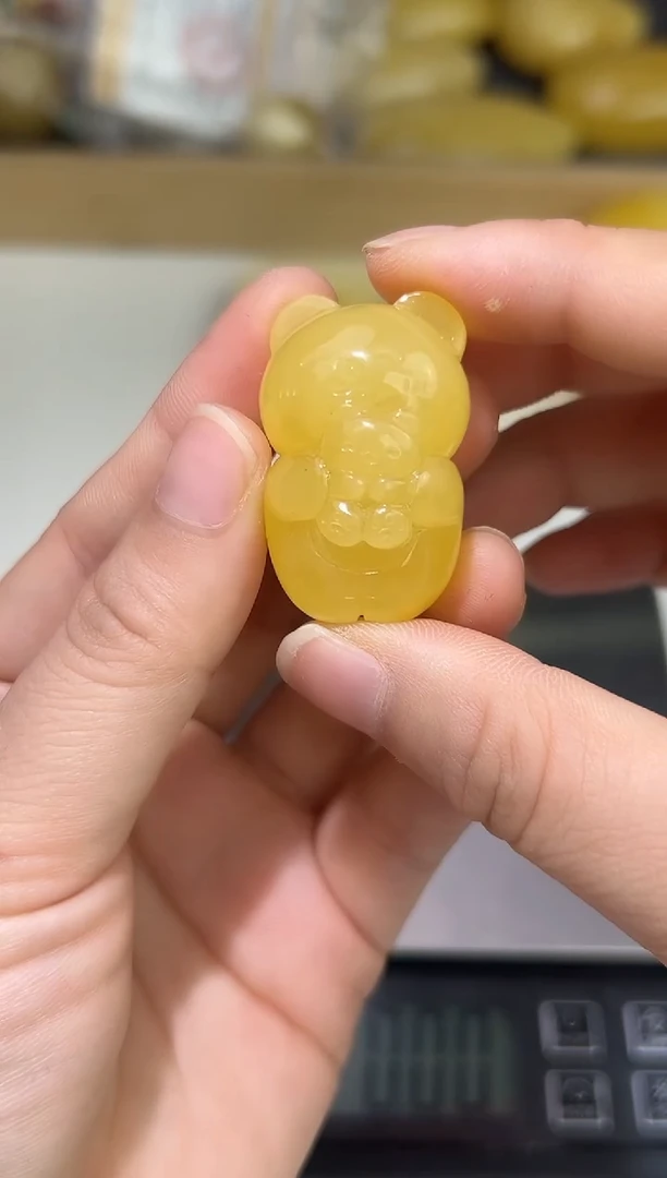 裸石琥珀未镶嵌琥珀蜜蜡吊坠