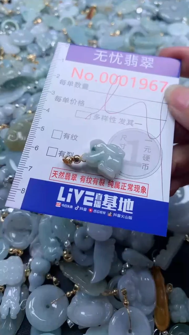 翡翠未镶嵌吊坠(不含链)1967