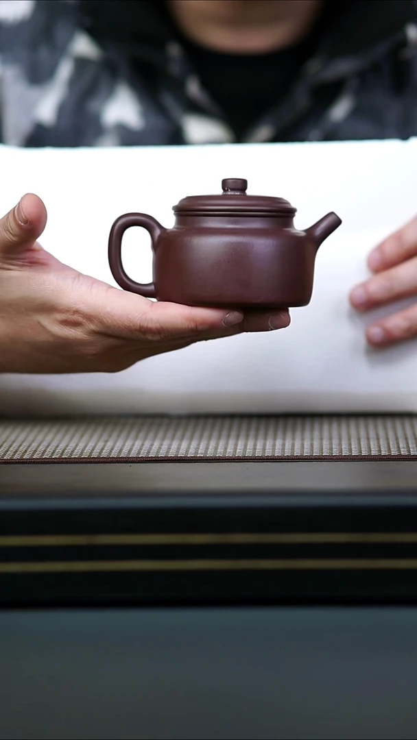 茶壶紫砂半手茄皮紫泥德钟160cc