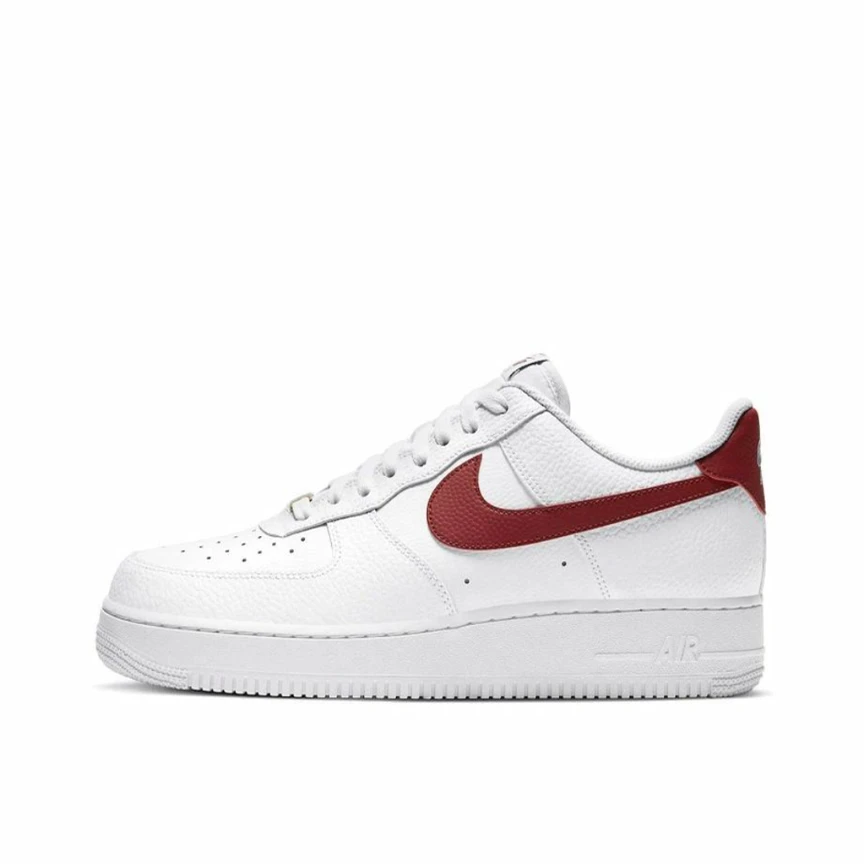 耐克Nike Air Force 1 AF1 白红 空军一号男子休闲潮流低帮板鞋