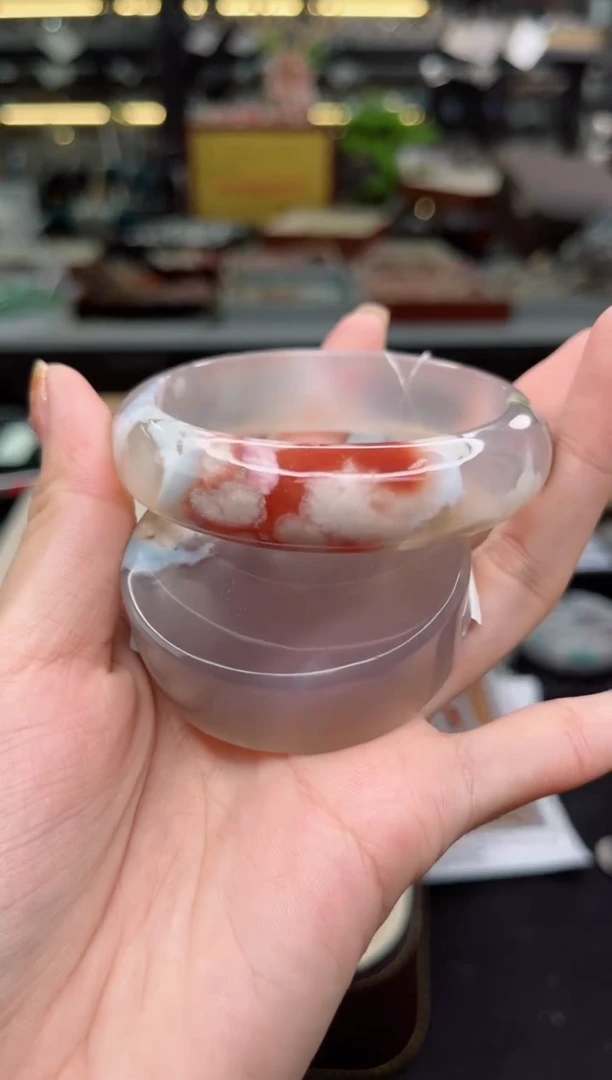 【闪购商品】石英质玉手镯未镶嵌56圈口（赠品镯心）601