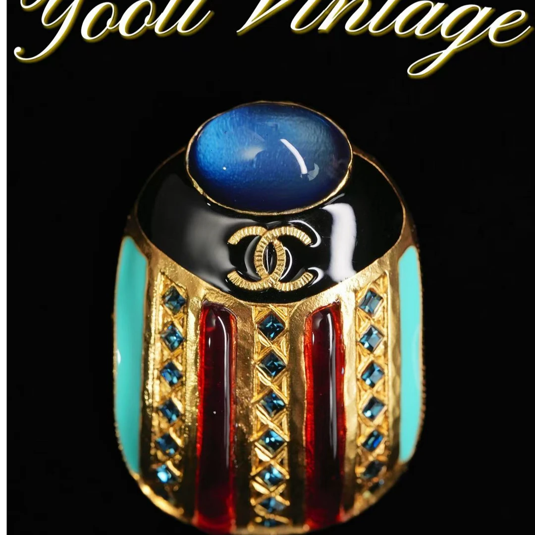 95新 Chanel/香奈儿 柚礼中古/香奈儿圣甲虫胸针LZ504412