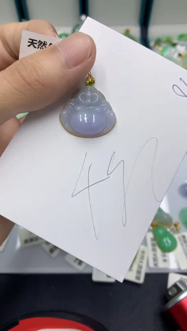 【闪购商品】翡翠颈饰18K金镶嵌翡翠