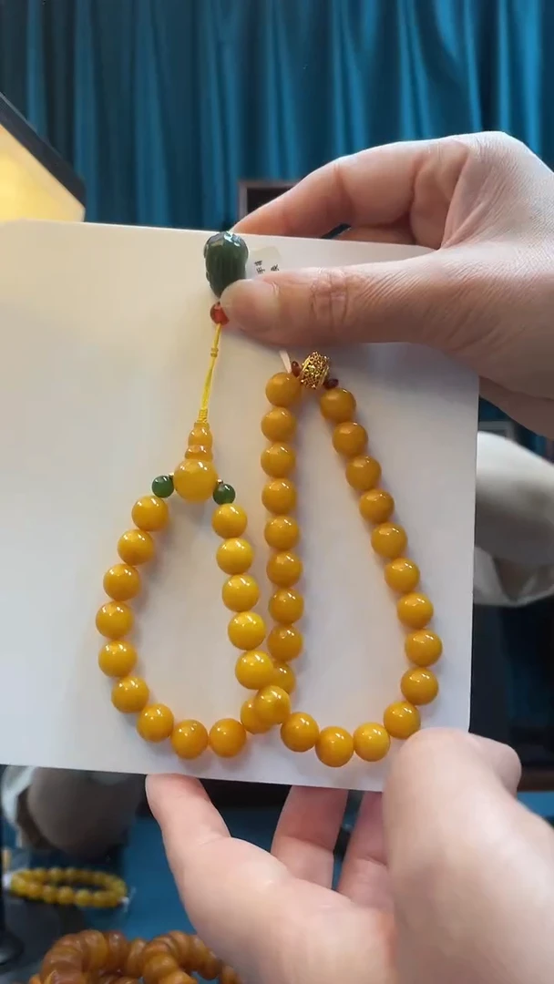 未镶嵌蜜蜡手链圆珠多圈