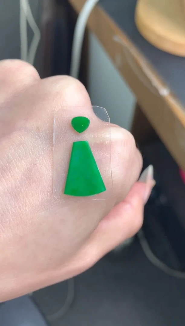 未镶嵌定制翡翠无事牌