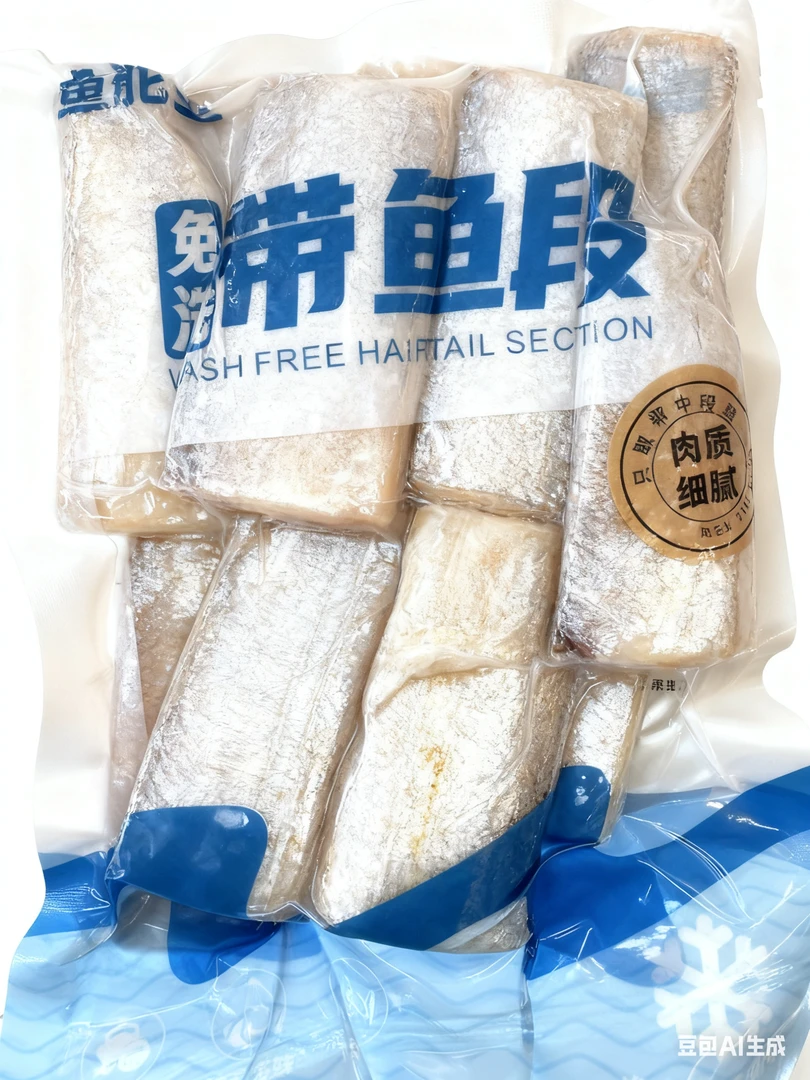 鱼舵王免洗带鱼段500g