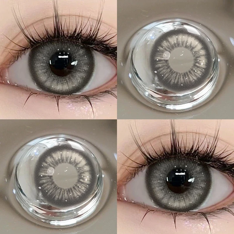 琪瞳【日抛10片】亚裔本体泰式奶茶灰色美瞳舒适素颜彩色隐形眼镜
