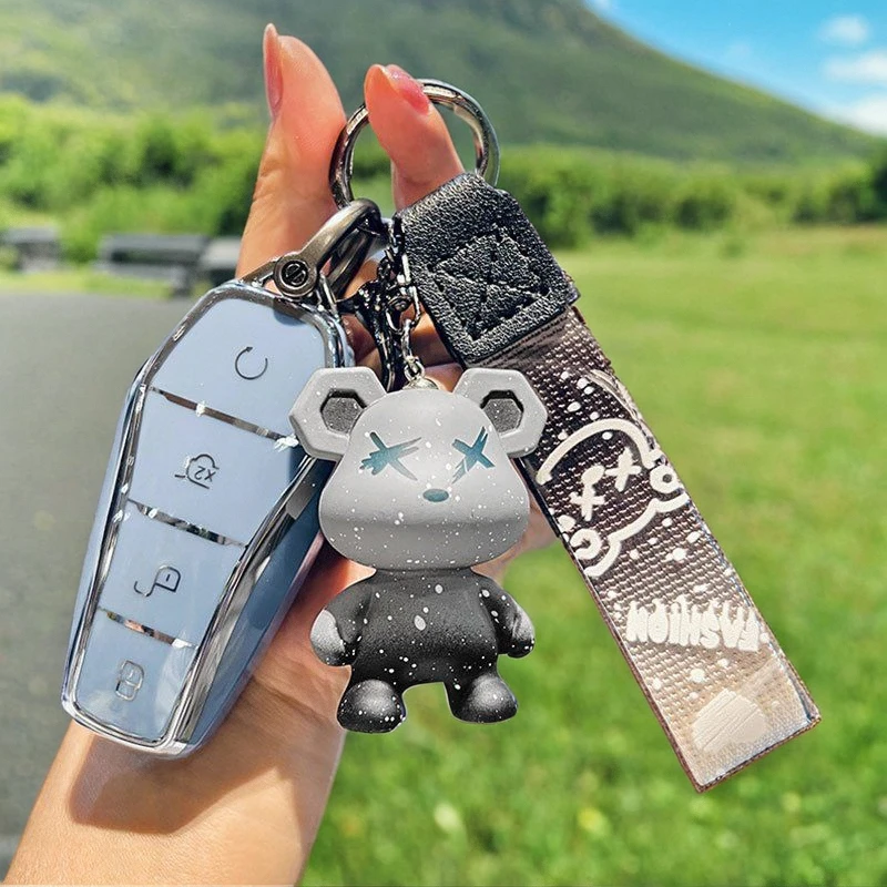 2025款比亚迪元UP元plus钥匙套全包时尚高端男女钥匙包壳扣改装饰