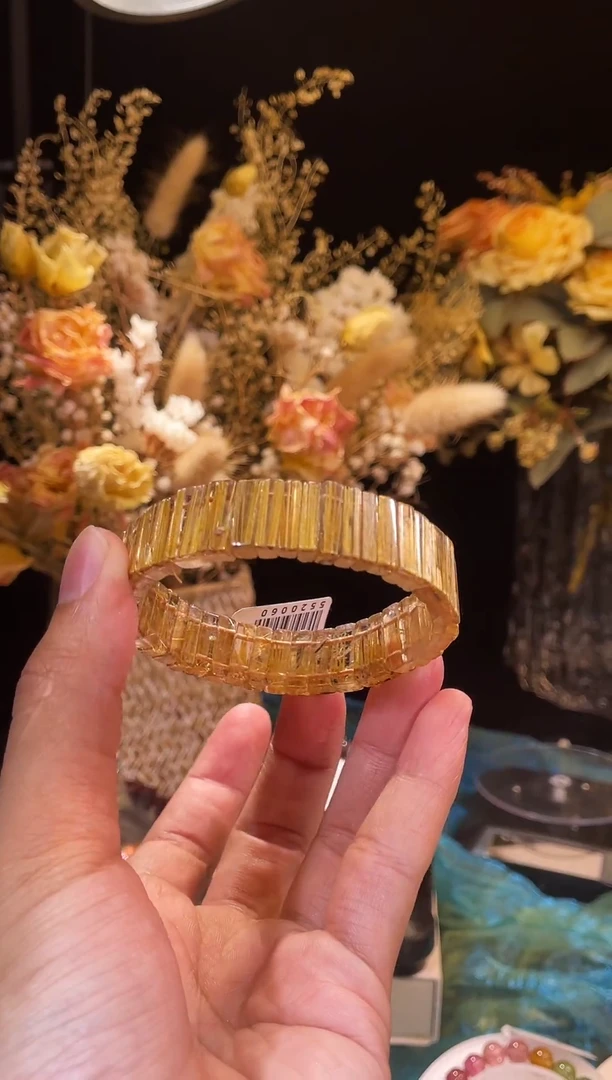 未镶嵌手串发晶钛金手排单圈