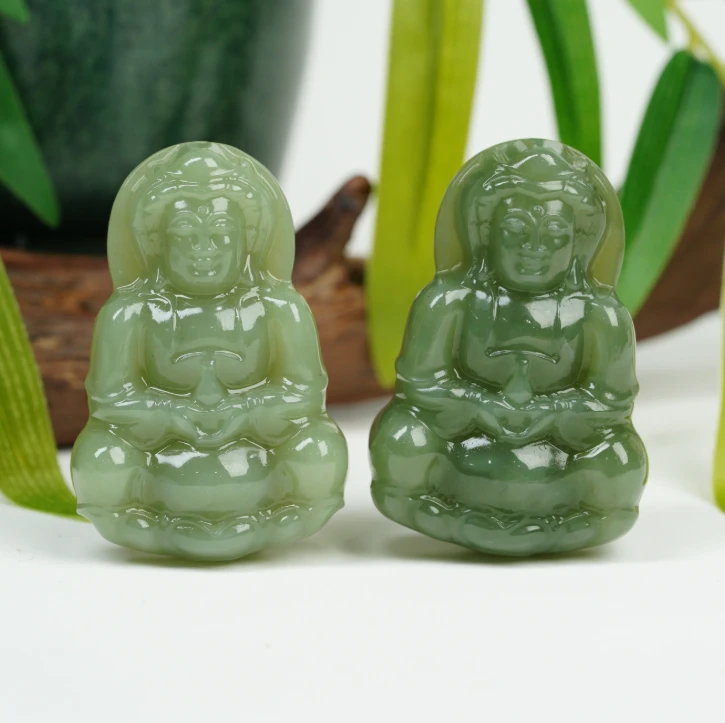 【小北好物】和田玉吊坠约50*33mm带绳【多样性发一件】QH16X520