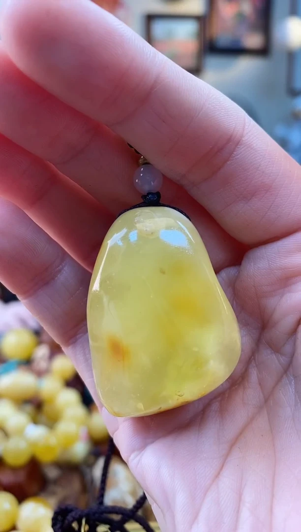 【闪购商品】琥珀颈饰未镶嵌吊坠