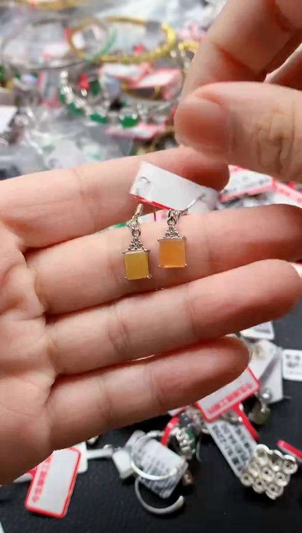 银S925镶嵌戒指翡翠天然A货缅甸翡翠