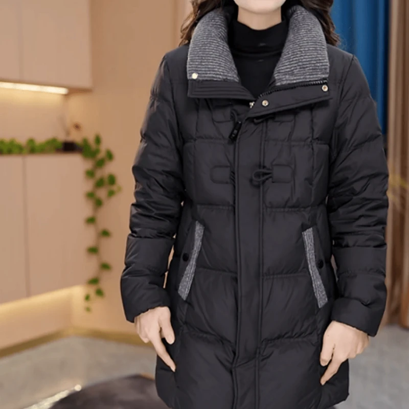 B521【羽绒服】2025冬季新款时尚高端洋气减龄休闲保暖羽绒服外套