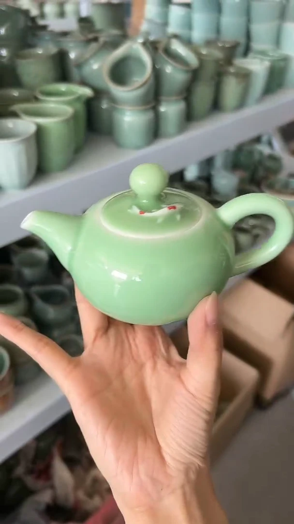 龙泉云间青瓷小米茶器