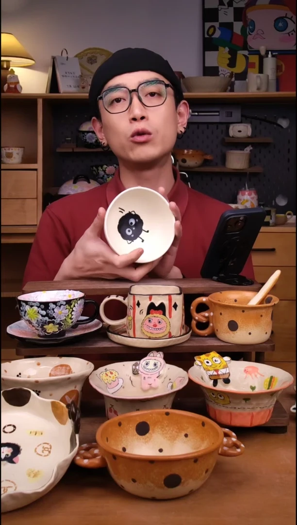 碗景德镇可爱设计师款陶瓷