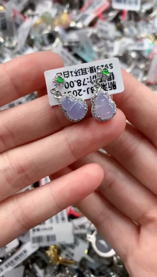 银S925镶嵌戒指翡翠111      9