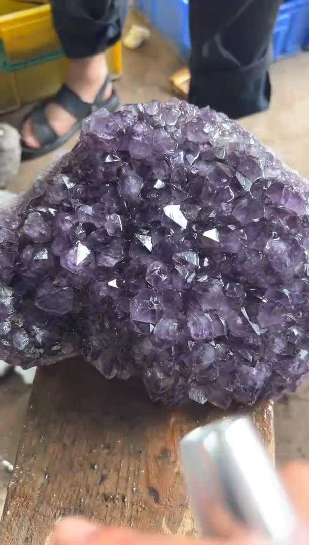 原石未镶嵌紫晶天然紫水晶原石摆件拍19单99发1